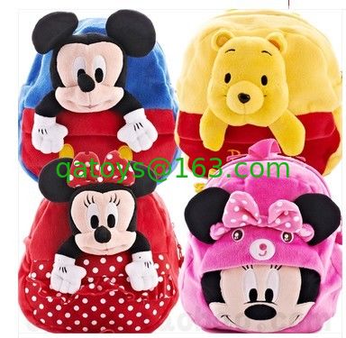 bolsos de escuela rojos de la mochila del niño de 14inch Mickey Mouse, para los niños y los regalos de la promoción