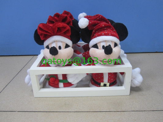 10cm Completo Original Familia Disney juguetes blandos en bandeja para Navidad