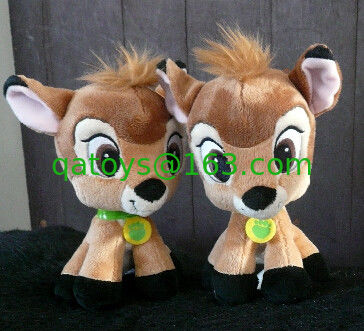 Amarillee los peluches grandes del personaje de dibujos animados de Bambi de la cabeza de los juguetes de la felpa de Disney de 8 pulgadas