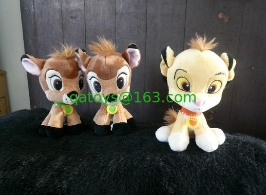 Amarillee los peluches grandes del personaje de dibujos animados de Bambi de la cabeza de los juguetes de la felpa de Disney de 8 pulgadas