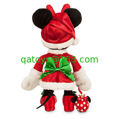 Juguetes de encargo lindos de la felpa de Minnie Mouse de la Navidad de la tienda de Disney de los juguetes de la felpa para el CE del partido aprobado