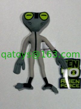 Juguetes rellenos fuerza extranjera de la felpa de la historieta de Ben 10 de la moda para jugar del bebé