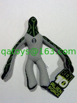 Juguetes rellenos fuerza extranjera de la felpa de la historieta de Ben 10 de la moda para jugar del bebé