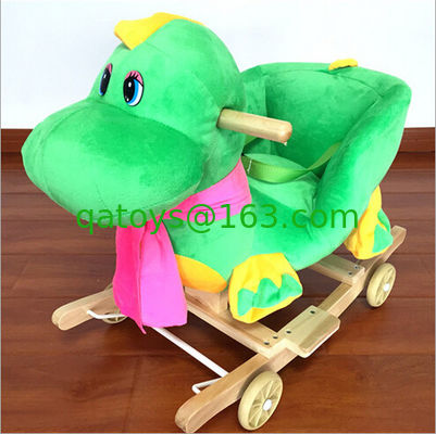 Juguete animal verde rosado precioso Elephent Eco - SGS amistoso de la mecedora del bebé de los 60*33*55cm SU