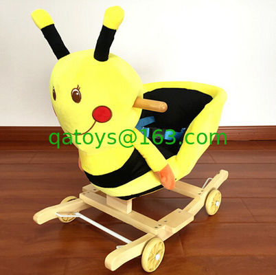 Juguetes animales de la felpa de la abeja de la mecedora del bebé de la moda para jugar de los niños