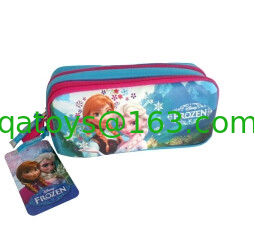 Bolsa animal del lápiz de la cremallera de la anecdotario de Elsa de la historieta de la felpa de lápiz de la bolsa congelada de la caja