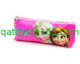 Bolsa animal del lápiz de la cremallera de la anecdotario de Elsa de la historieta de la felpa de lápiz de la bolsa congelada de la caja