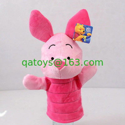 Marionetas de dedo de peluche Winnie Pooh Tigger Stitch Eyore amarillo rosa azul