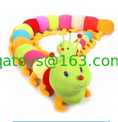 El bebé lindo de la felpa de Caterpillar del número juega a los niños rellenos coloridos que juegan el aprendizaje