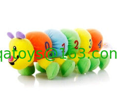 El bebé lindo de la felpa de Caterpillar del número juega a los niños rellenos coloridos que juegan el aprendizaje