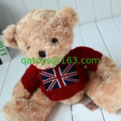 12 pulgadas de adorable oso de peluche lleno de juguetes de animales OEM / ODM bienvenido