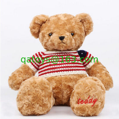 La felpa personalizada del oso de peluche de Brown oscuro juega la función de la opción de los clientes