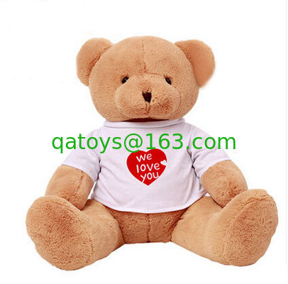 El peluche de los regalos los 30cm de la promoción juega los juguetes rellenos del día de fiesta con la camiseta