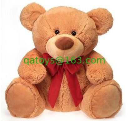 El día de fiesta blanco del oso de peluche de 12 pulgadas relleno juega la impresión del bordado