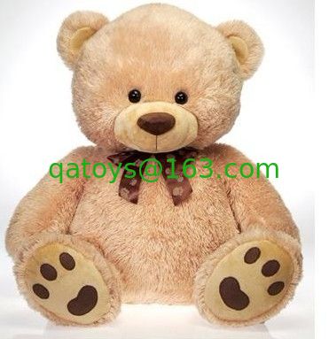 El día de fiesta blanco del oso de peluche de 12 pulgadas relleno juega la impresión del bordado