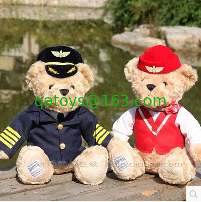 El peluche de 8 pulgadas juega el oso de peluche experimental con los uniformes para los regalos de la promoción