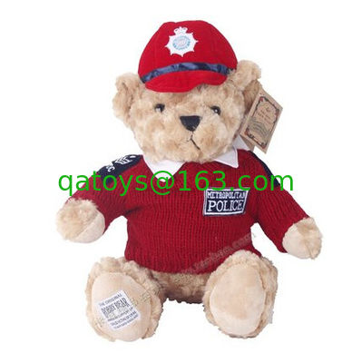 El peluche de 8 pulgadas juega el oso de peluche experimental con los uniformes para los regalos de la promoción