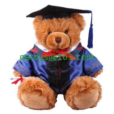 Juguetes suaves rellenos de la felpa del oso de peluche del doctor Graduation de 18 pulgadas para la celebración de la colección