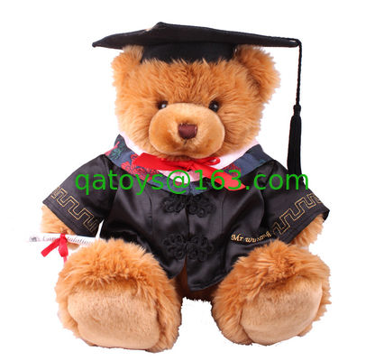Juguetes suaves rellenos de la felpa del oso de peluche del doctor Graduation de 18 pulgadas para la celebración de la colección