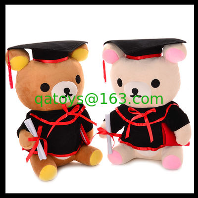 Juguetes suaves rellenos de la felpa del oso de peluche del doctor Graduation de 18 pulgadas para la celebración de la colección