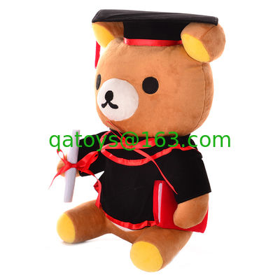 Oso de peluche del doctor Graduation Plush para la celebración los 30cm de la graduación