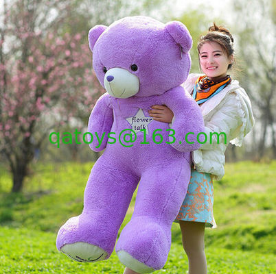 Oso de peluche púrpura de la lavanda enorme grande los 30cm los 45cm los 60cm el 100cm el 120cm