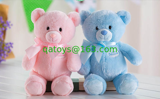 Juguetes suaves rellenos azules preciosos de la felpa del oso de peluche de 12 pulgadas para los regalos de la promoción
