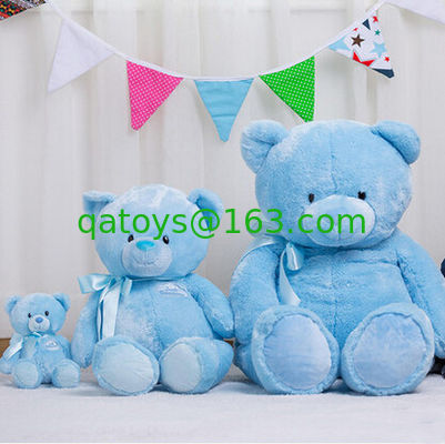 Juguetes suaves rellenos azules preciosos de la felpa del oso de peluche de 12 pulgadas para los regalos de la promoción