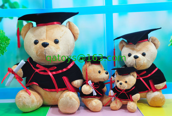 Oso de peluche del doctor Graduation Plush para la celebración los 30cm de la graduación