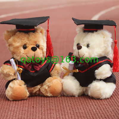 Oso de peluche del doctor Graduation Plush para la celebración los 30cm de la graduación