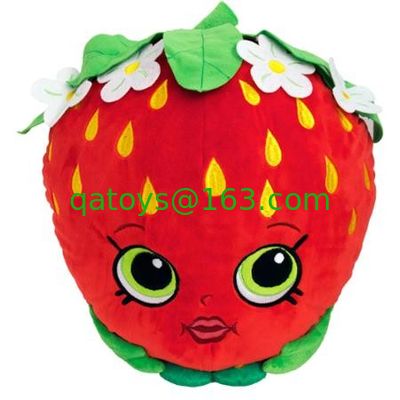 Shopkins clasificó los juguetes ASTM-963 lindo rojo de la felpa de la historieta de los caracteres