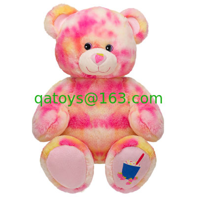 Forme y moda de los juguetes del peluche del oso de peluche del rosa material suave