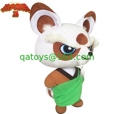 8 pulgadas 3 Maestro Shifu lleno dibujos animados de peluche juguetes verde y blanco