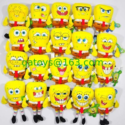 Forme a historieta el estilo de SpongeBob 20 diversa los juguetes rellenos de la expresión felpa