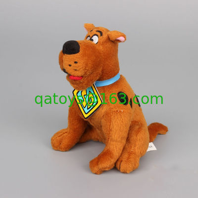Peluches de dibujos animados marrones originales de 8 pulgadas Scooby Doo sentado Pose peluche