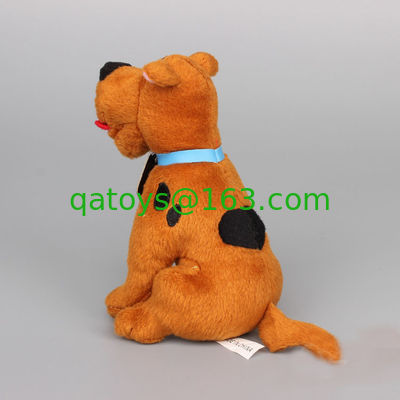 Peluches de dibujos animados marrones originales de 8 pulgadas Scooby Doo sentado Pose peluche
