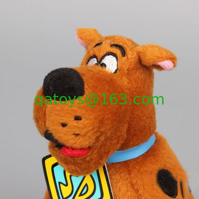 Peluches de dibujos animados marrones originales de 8 pulgadas Scooby Doo sentado Pose peluche