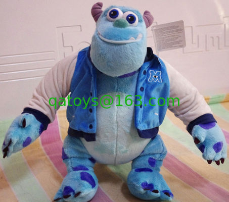 La felpa rellena juega la figura de acción de Mike Wazowski de la universidad de los monstruos para la colección