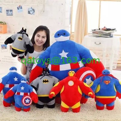 el héroe grande precioso 6 de los 20cm y los vengadores rellenaron los juguetes de la felpa para los niños