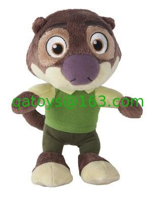Los personajes de dibujos animados Zootopia de Disney rellenaron los juguetes de la felpa de la historieta 9 pulgadas