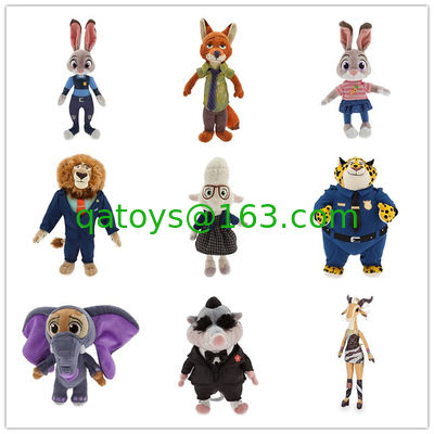 Zootopia de color marrón y verde Disney juguetes de peluche animales rellenos material blando