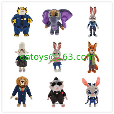 Los personajes de dibujos animados Zootopia de Disney rellenaron los juguetes de la felpa de la historieta 9 pulgadas