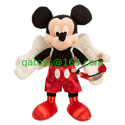 Rojo Días de San Valentín Mickey mouse Disney Peluches 9 pulgadas personalizados