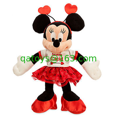 Rojo Días de San Valentín Mickey mouse Disney Peluches 9 pulgadas personalizados