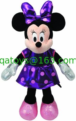 Púrpura y Rojo Disney Original Púrpura Minnie Mouse Super Material suave