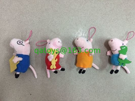 Juguetes rellenos llavero del juguete de la felpa del cerdo de Peppa para los regalos de la promoción