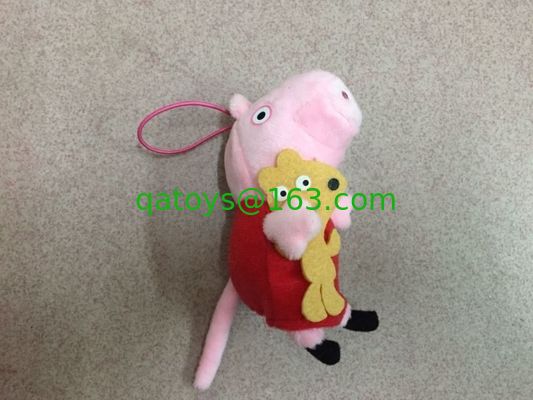 Juguetes rellenos llavero del juguete de la felpa del cerdo de Peppa para los regalos de la promoción