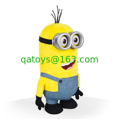Despreciable 3 felpa de la historieta del ojo de los subordinados 3D juega el amarillo los 22cm
