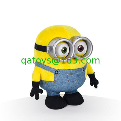 Despreciable 3 felpa de la historieta del ojo de los subordinados 3D juega el amarillo los 22cm