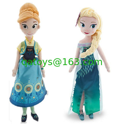 Ana y Elsa congeladas Disney juguetes de peluche dibujos animados suave muñeca rellena 20 pulgadas
